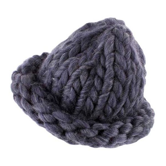 NWT Gray Knitted Winter Hat - Picture 1 of 2